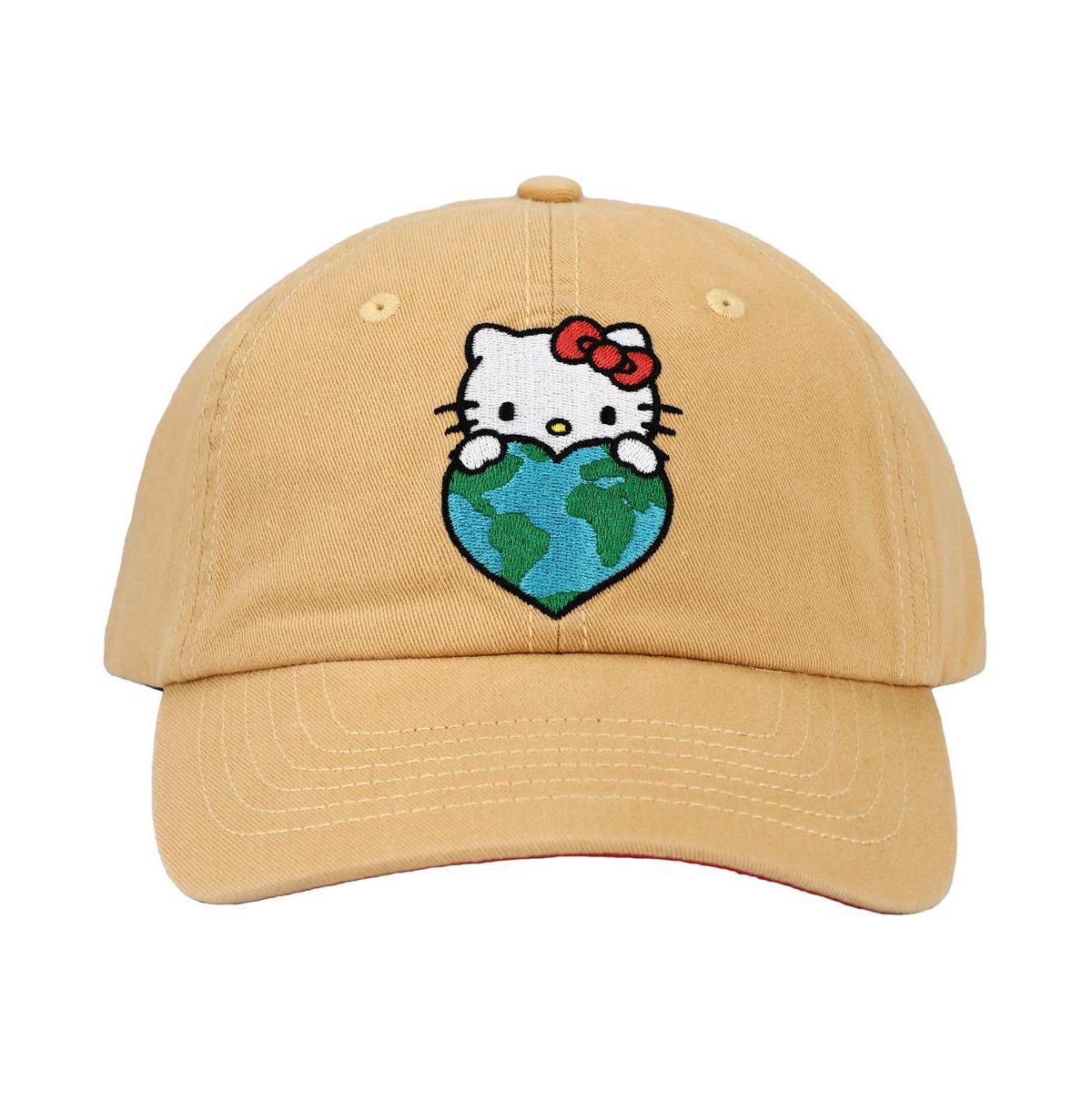 Embroidered Canvas Cotton Twill Dad Hat - Brown