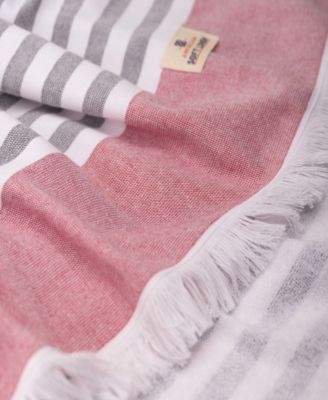 Peshtemal 100% Turkish Cotton 4-Pack Beach Towels, 35" x 60" 