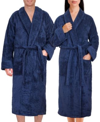 Lightweight Plush Shawl Collar Bathrobes