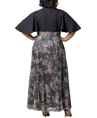 Plus Size Avisa Flowy A Line Evening Gown