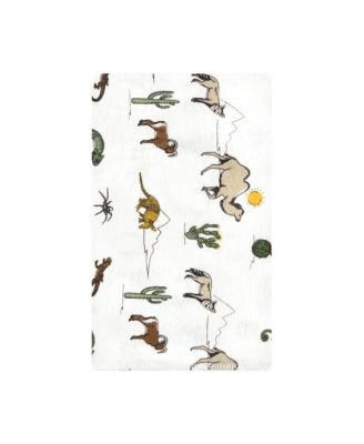 Unisex Absorbent Flannel Burp Cloths 10-Count Cotton/Poly Blend