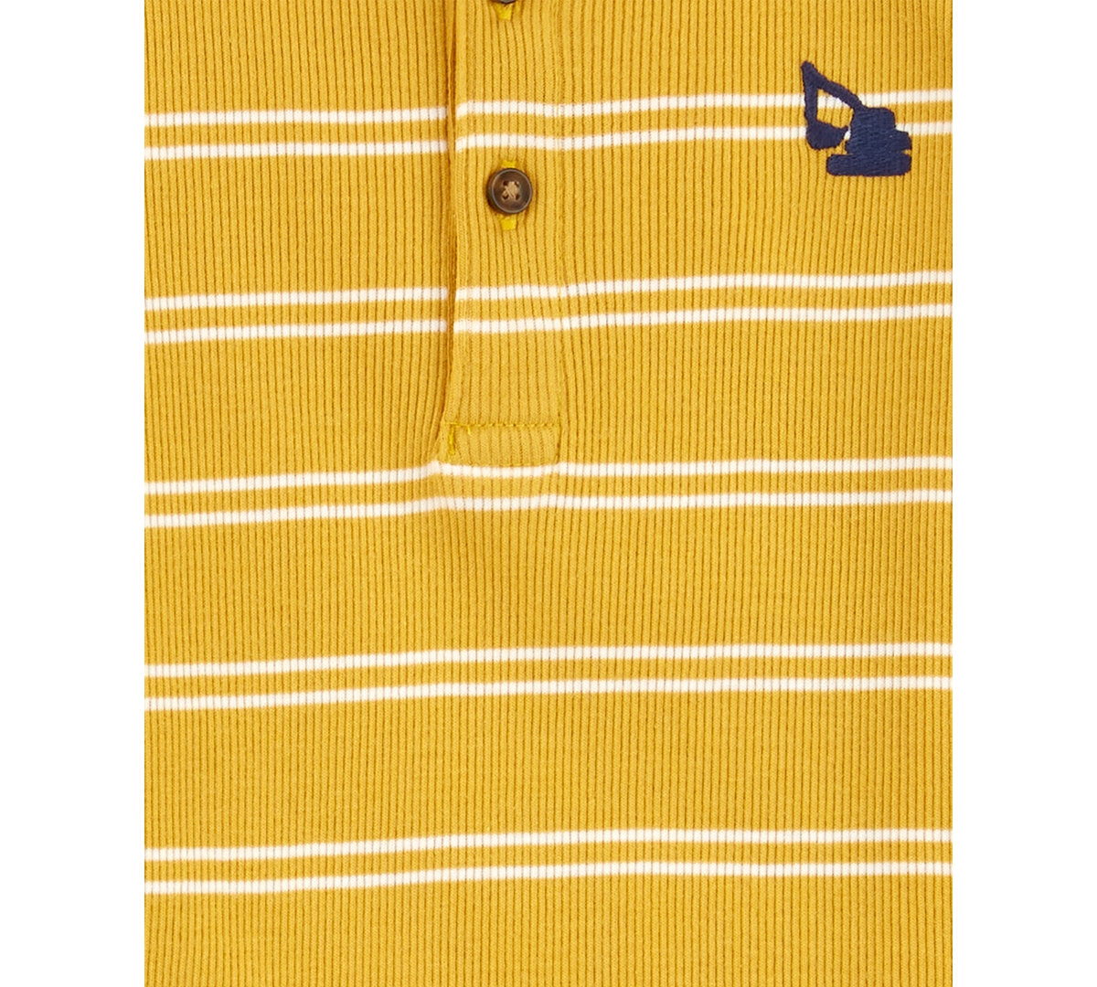Carter's Toddler Boys Striped Cotton Henley Shirt & Canvas Pants Set -Navy