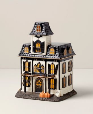 Classic Halloween Light-Up House Figurine
