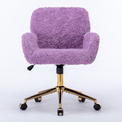 Cozy Artificial Alpaca Wool Recliner with Adjustable Support