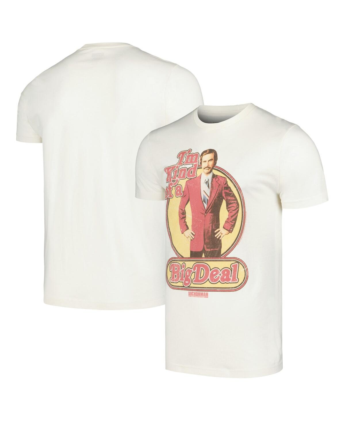Men's and Women's Natural Anchorman Retro Big Deal Graphic T-Shirt - Natural