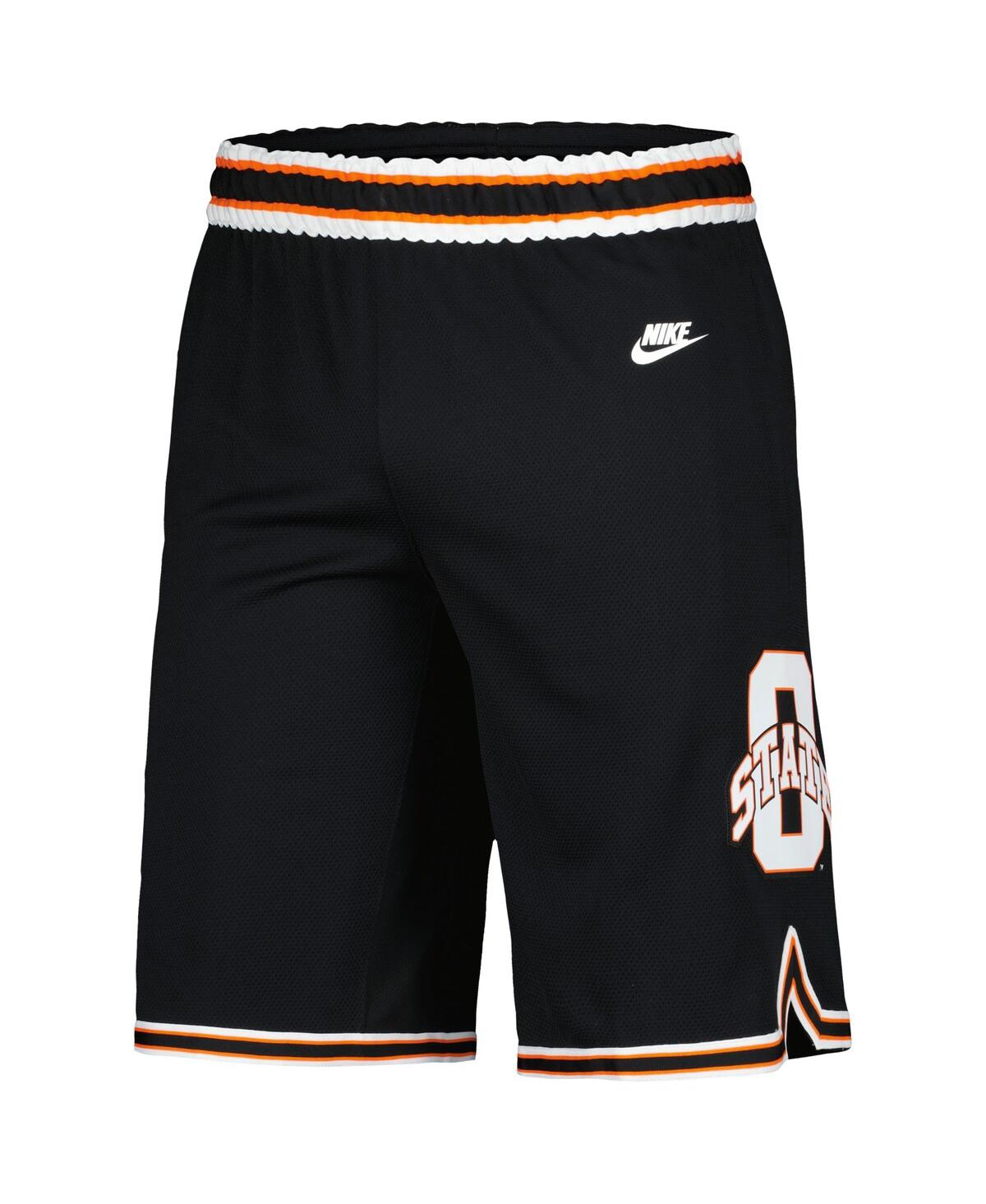 NIKE MEN'S BLACK OKLAHOMA STATE COWBOYS RETRO REPLICA BASKETBALL SHORTS 