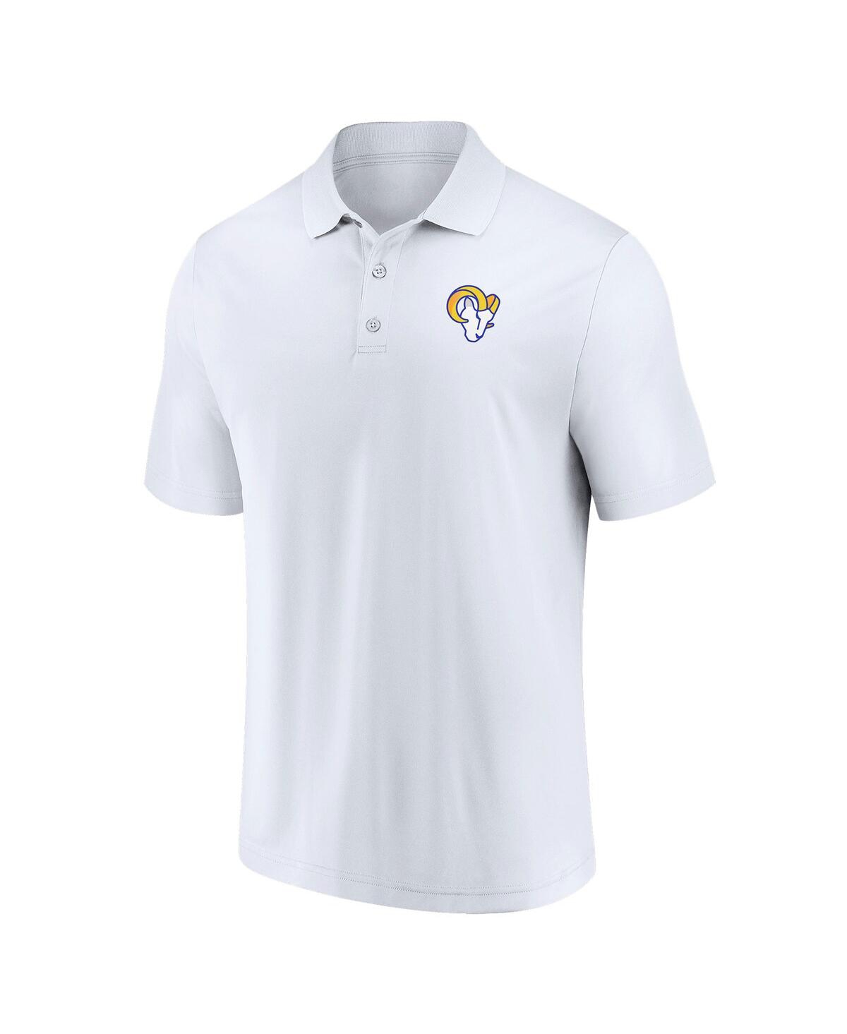 Fanatics Men's White Los Angeles Rams Component Polo Shirt In White