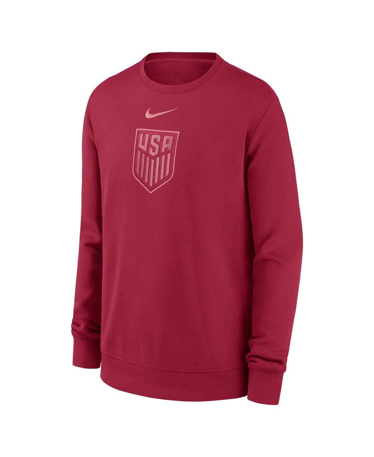 Nike Big Boys and GirlsUsmnt Club Pullover Sweatshirt - Red