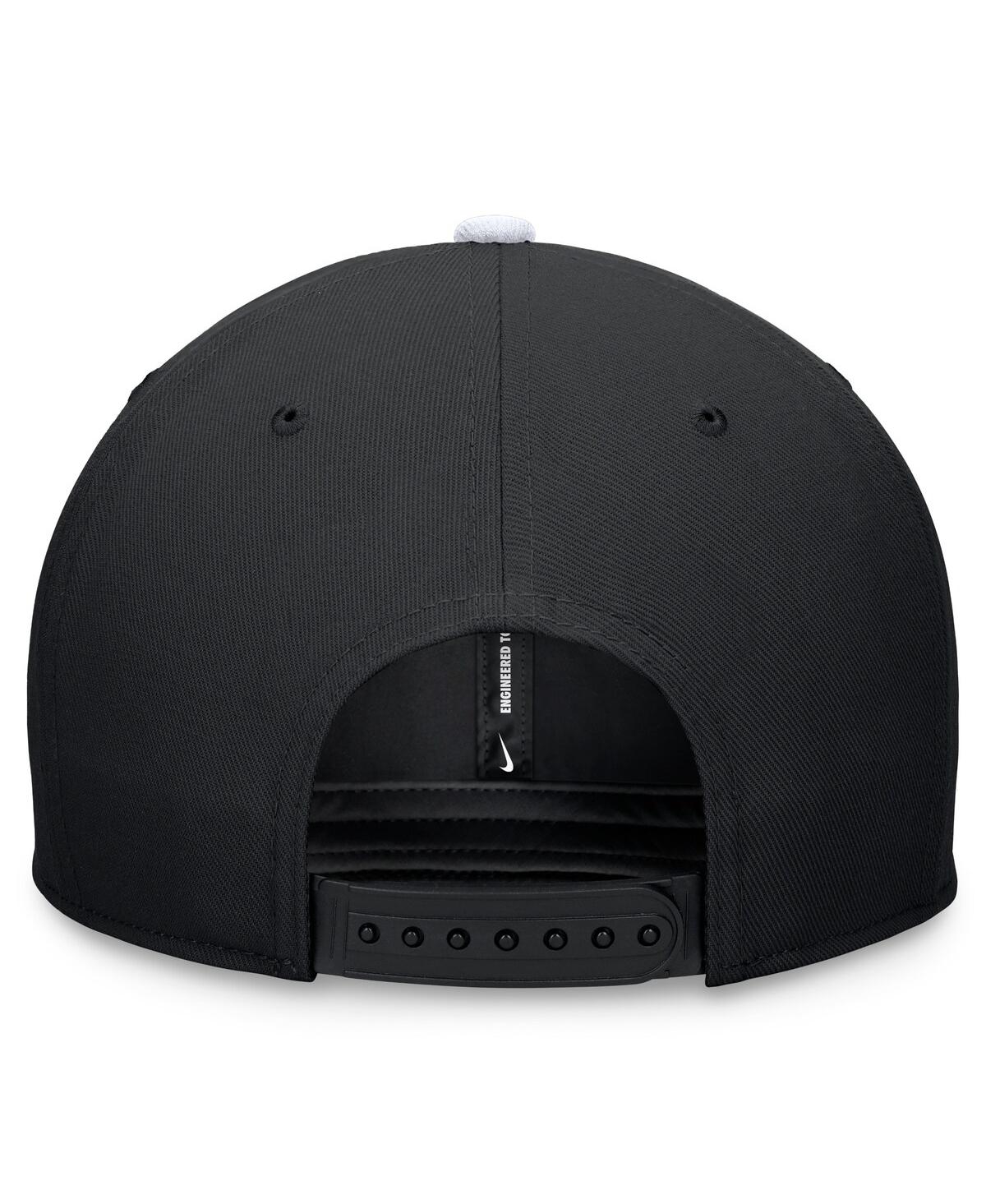 Nike Men's Black/white Chicago White Sox Evergreen Two-tone Snapback Hat In Black,white