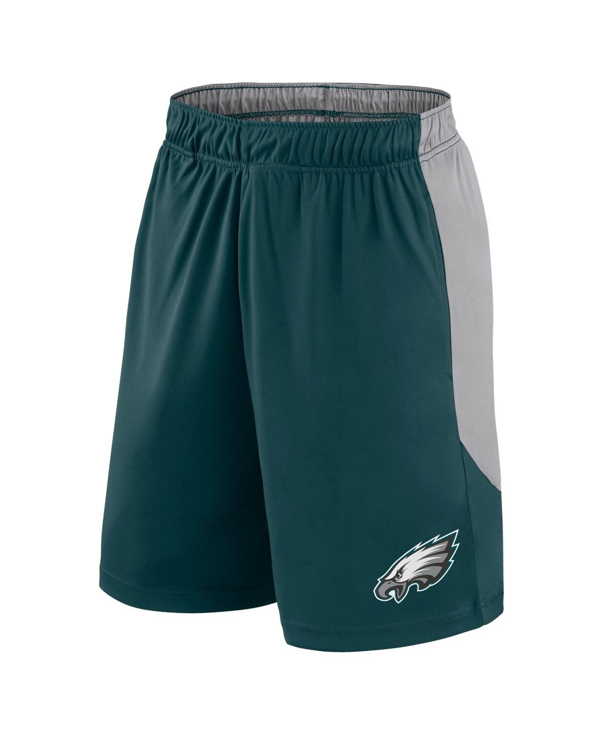 Fanatics Men's MidnightSilver Philadelphia Eagles Go Hard Shorts - Green, Silver