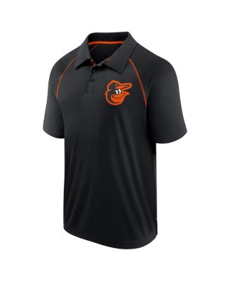 Men's Black Baltimore Orioles Strong Alone Raglan Polo