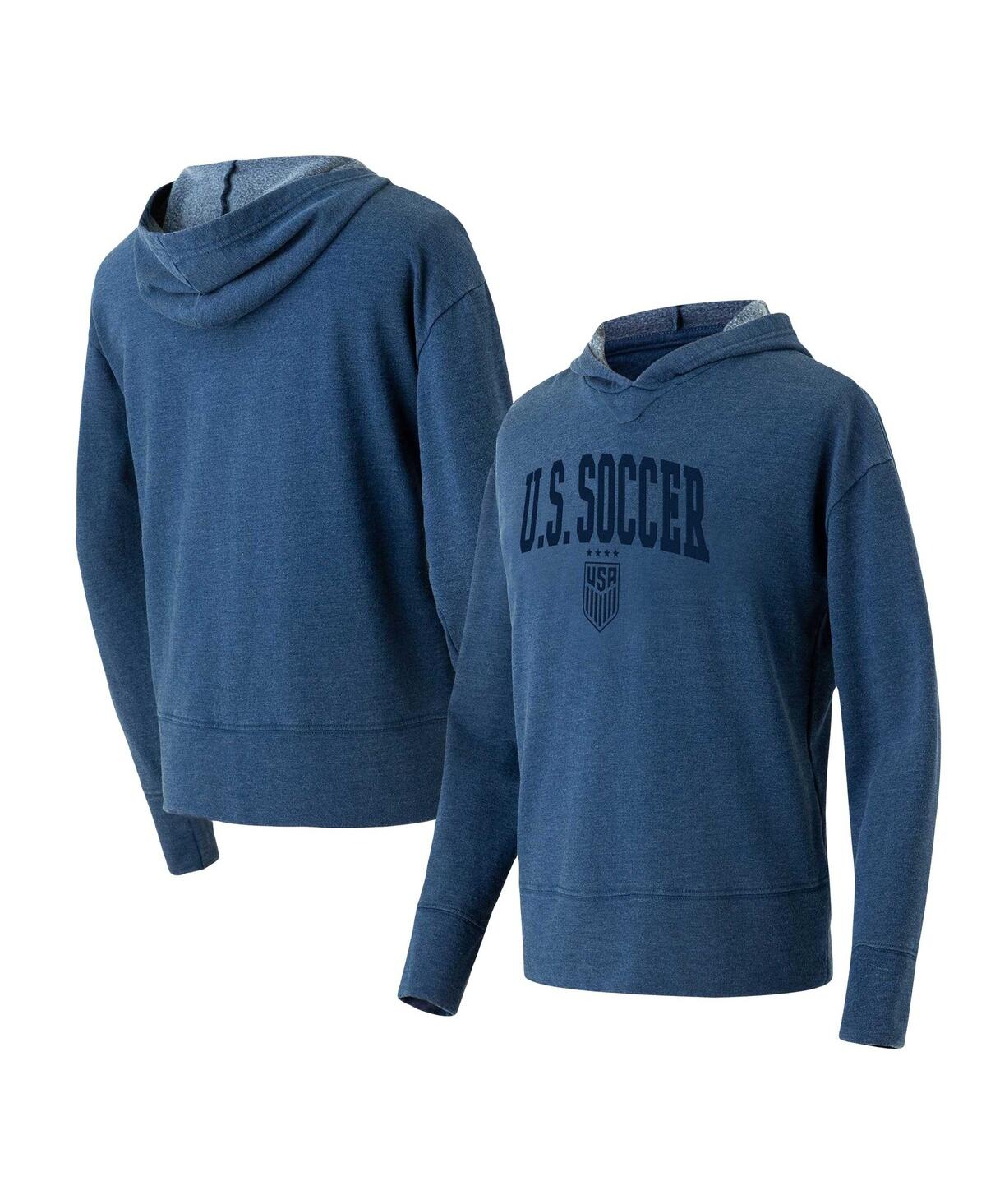 Women's Navy Uswnt Volley Hoodie Long Sleeve T-Shirt - Navy