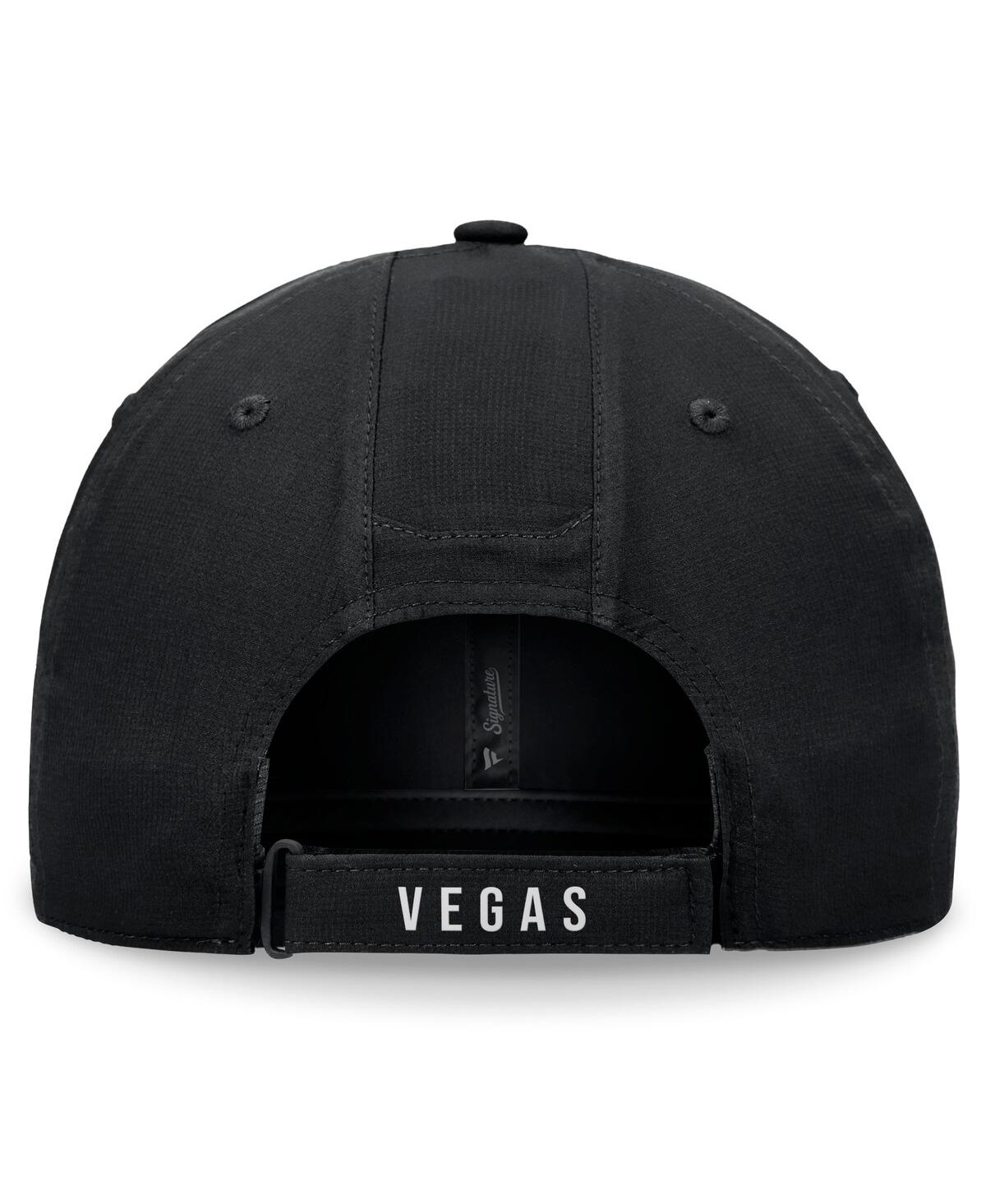 Fanatics Men's Black Vegas Golden Knights Front Office Ripstop Adjustable Hat In Black