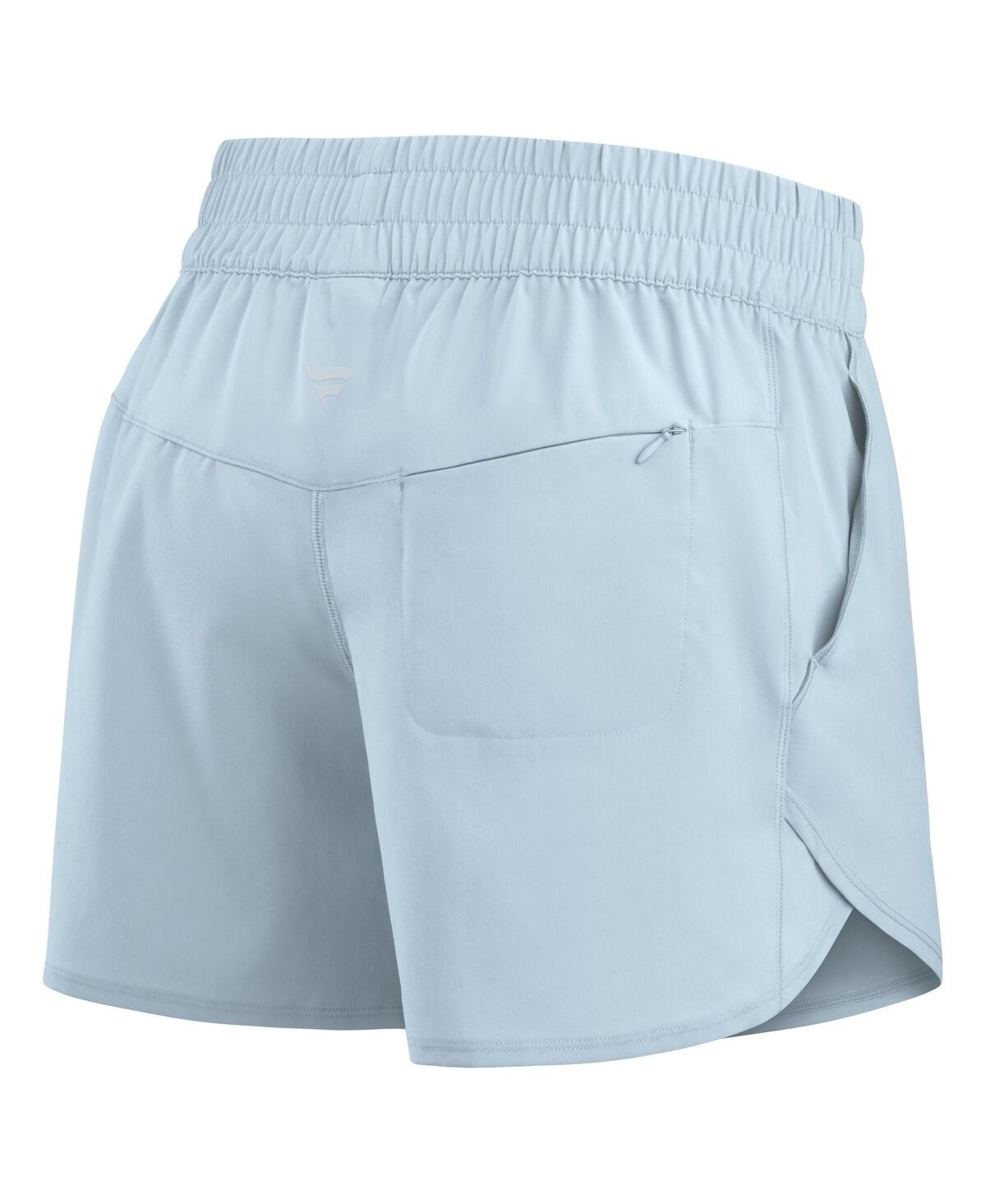 Fanatics Women's Light Blue Los Angeles Dodgers Studio Woven Vibe Shorts In Light Blue