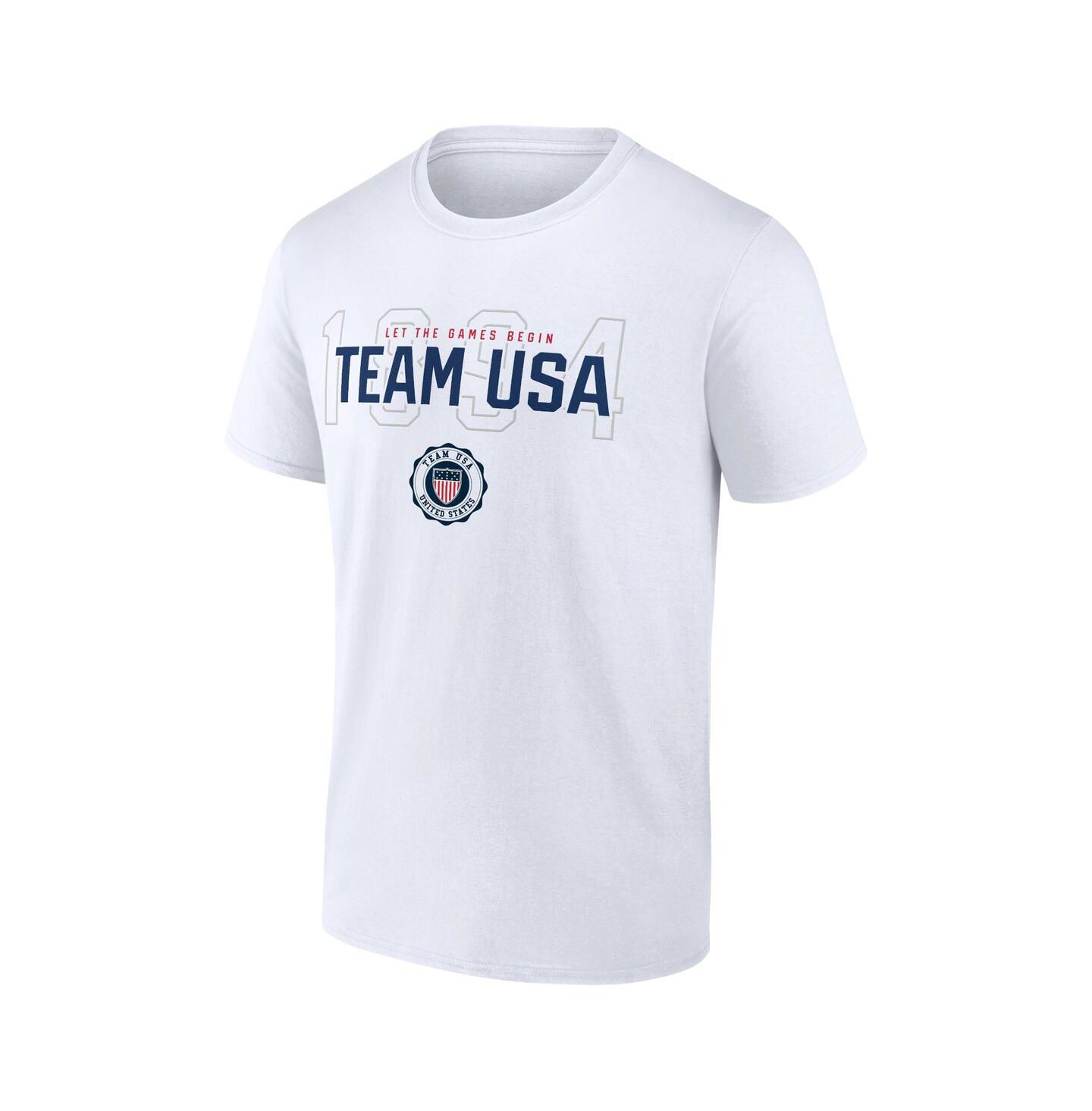Мужская футболка Fanatics White Team USA Bold Outline — фото 3