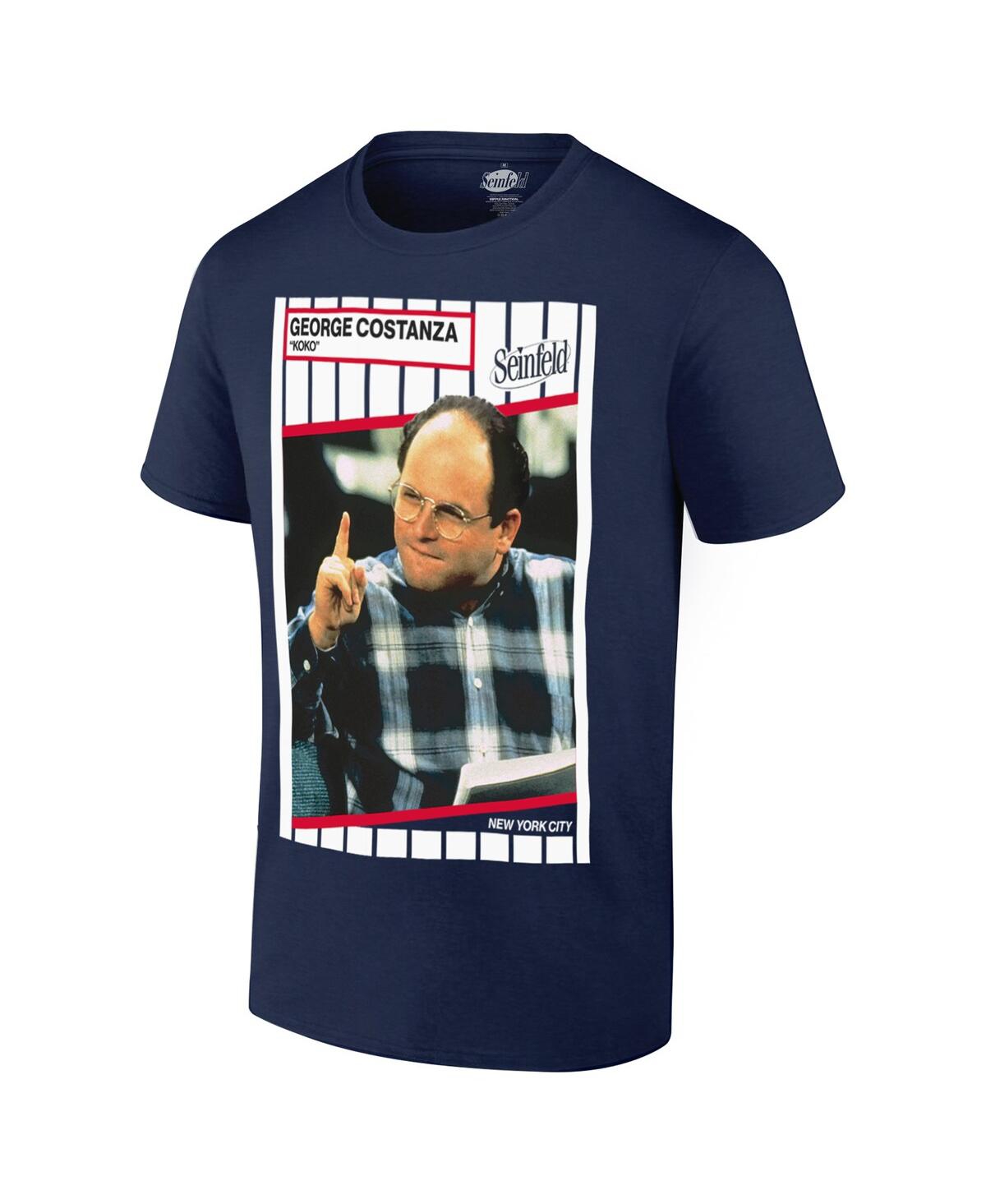 RIPPLE JUNCTION MEN'S NAVY SEINFELD NEW YORK BASEBALL T-SHIRT 