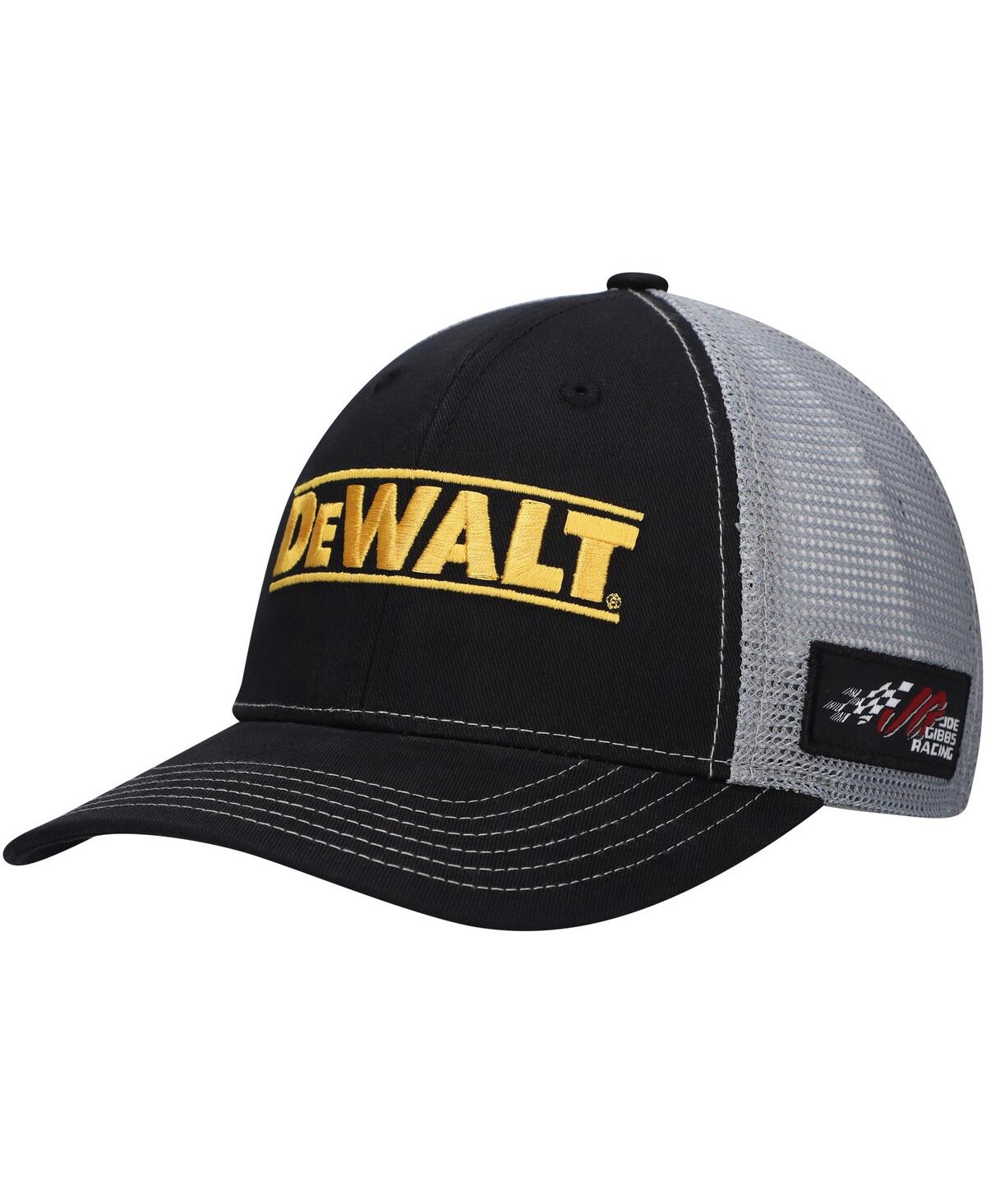 Men's Black/Gray Christopher Bell Sponsor Trucker Adjustable Hat - Black, Gray
