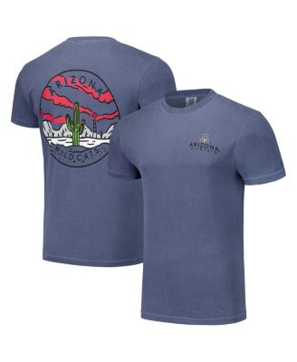 Men's and Women's Navy Arizona Wildcats Scenic Comfort Colors T-Shirt
