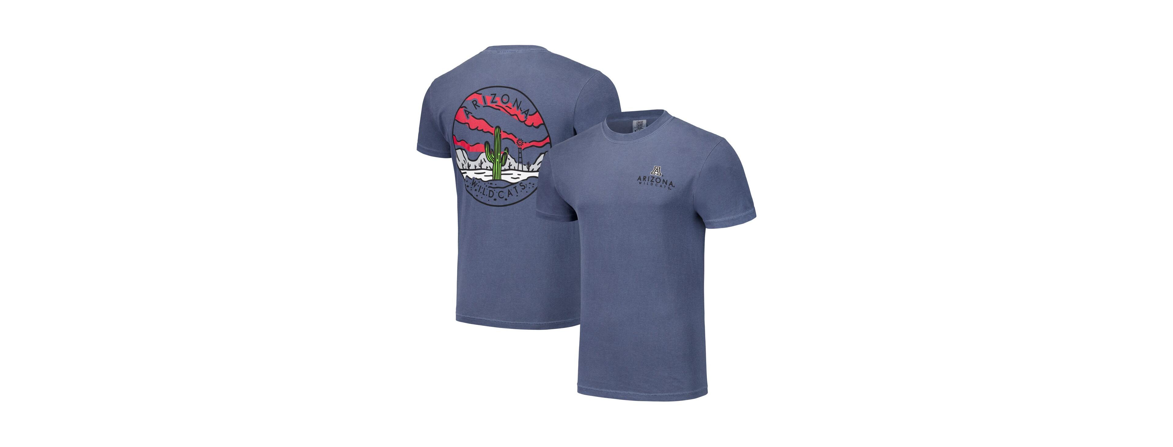 Image One Men's and Women's Navy Arizona Wildcats Scenic Comfort Colors T-Shirt
