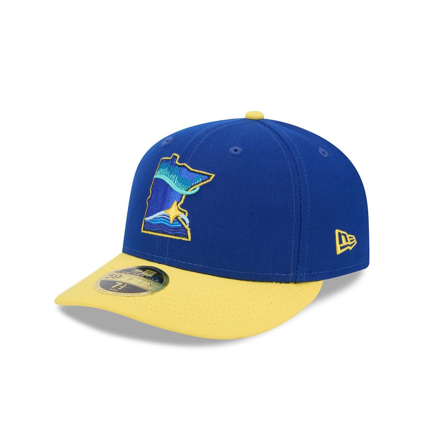 Мужская кепка New Era Royal Minnesota Twins 2024 City Connect 59FIFTY Low Profile Fitted Hat — фото 3