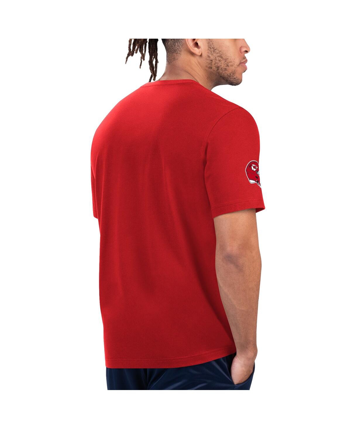 Starter Men'sGold Kansas City Chiefs Finish Line Extreme Graphic T-Shirt - Red, Gold