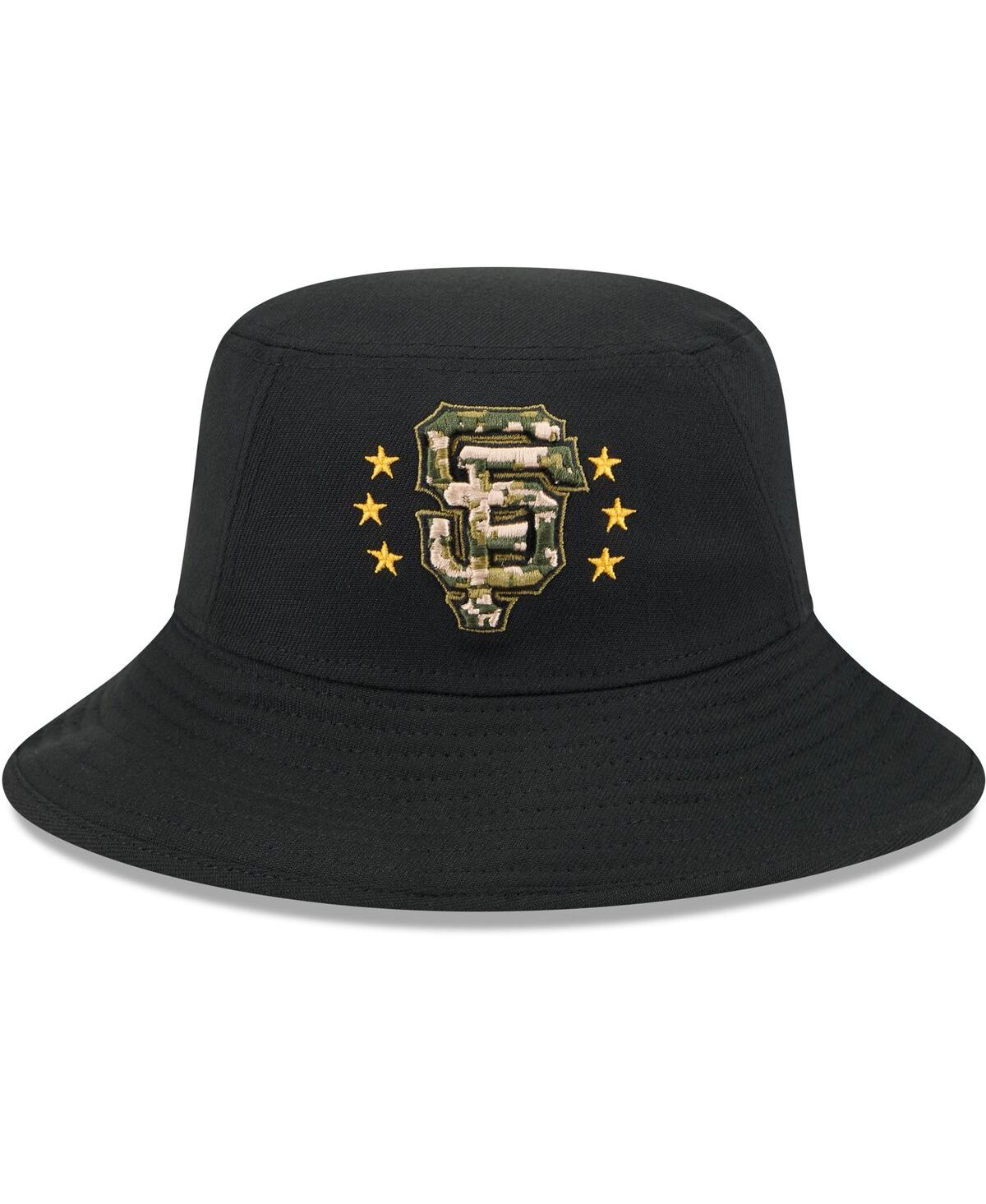 New Era Men's Black San Francisco Giants 2024 Armed Forces Day Bucket Hat In Black