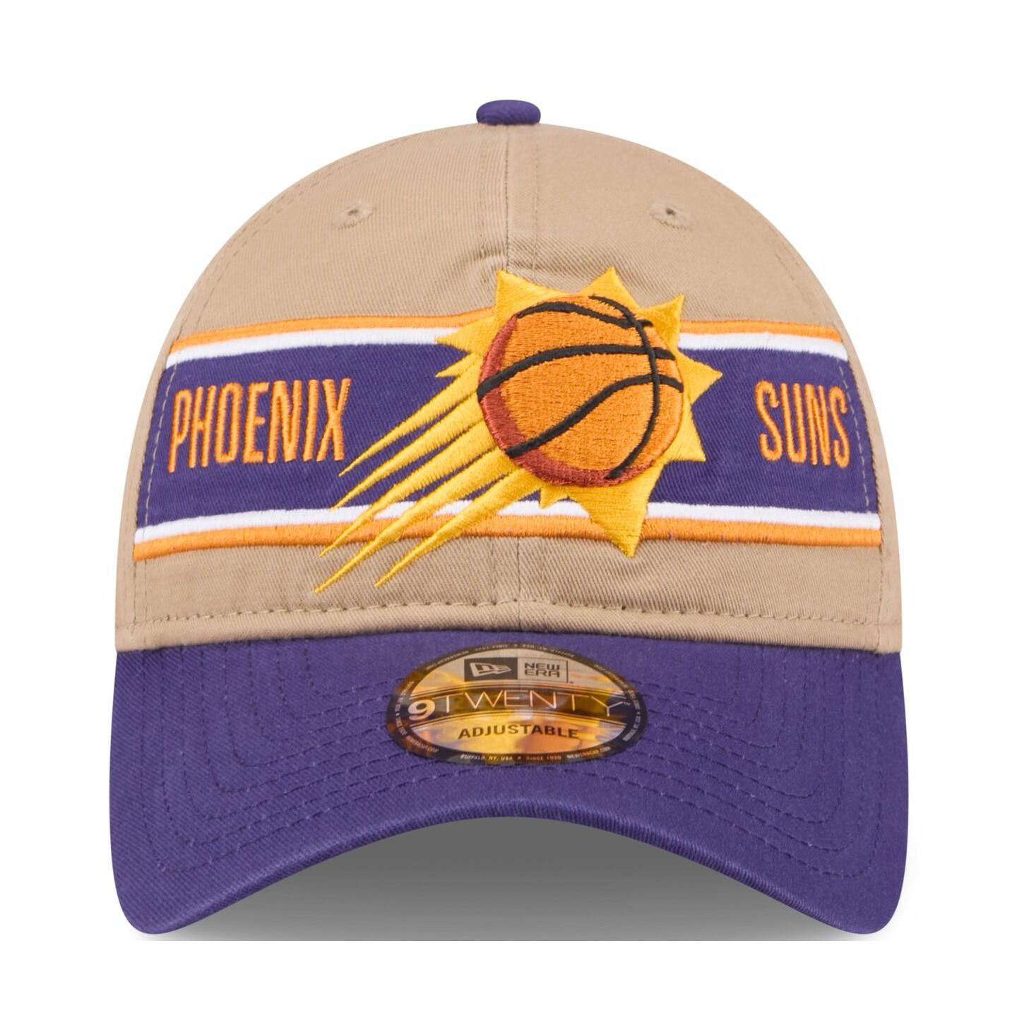 Мужская кепка New Era Tan/Purple Phoenix Suns 2024 NBA Draft 9TWENTY Adjustable Hat — фото 3