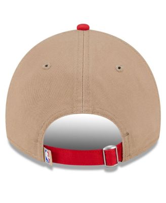 Men's Tan/Red Chicago Bulls 2024 NBA Draft 9TWENTY Adjustable Hat