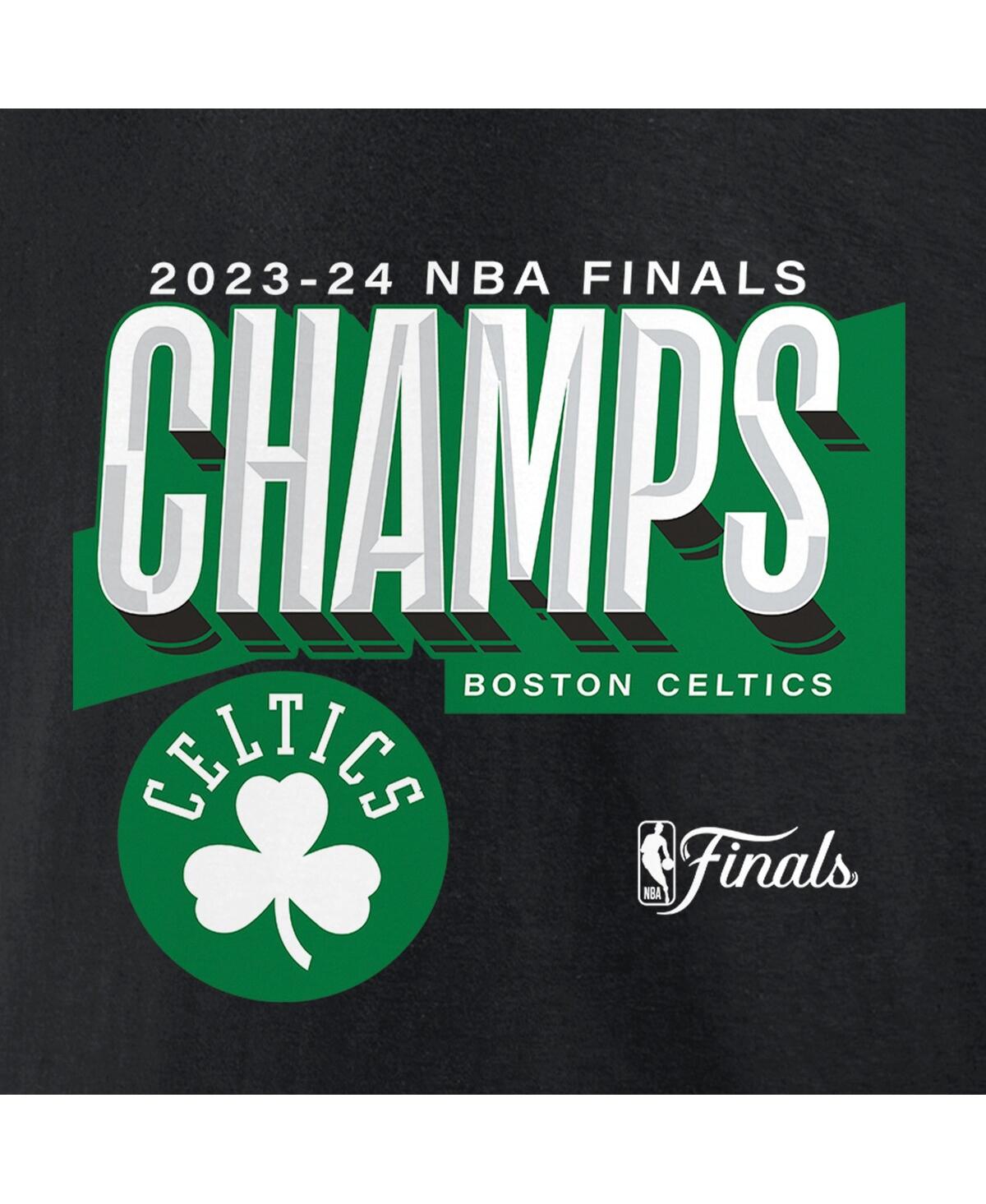 Fanatics Men's Black Boston Celtics 2024 Nba Finals Champions Big Tall Pick Roll Defense T-shirt In Black