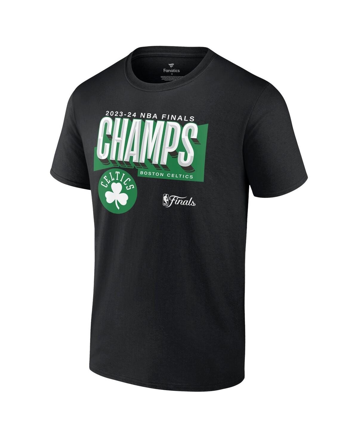 Fanatics Men's Black Boston Celtics 2024 Nba Finals Champions Big Tall Pick Roll Defense T-shirt In Black
