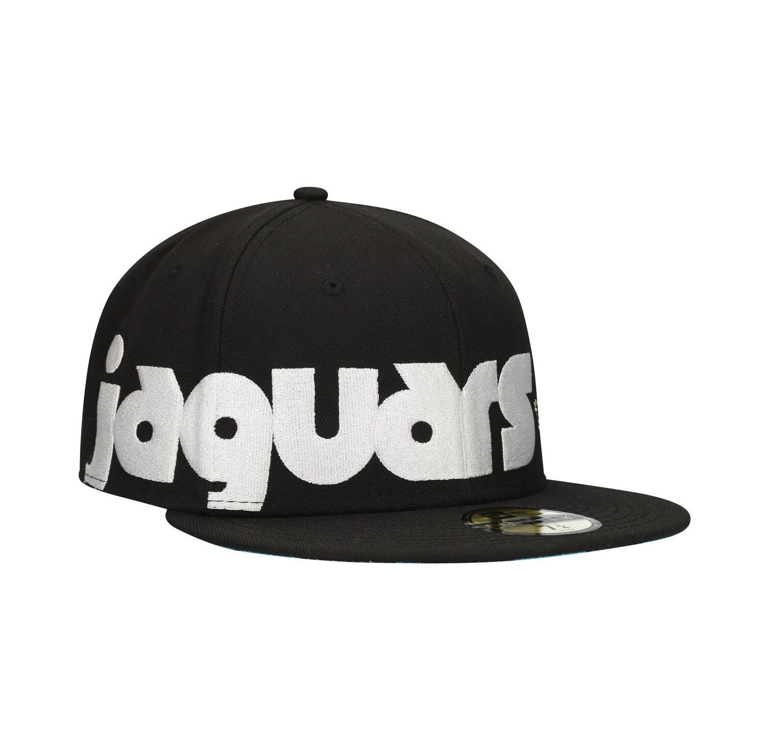 Men's Black Jacksonville Jaguars Checkered Undervisor 59FIFTY Fitted Hat