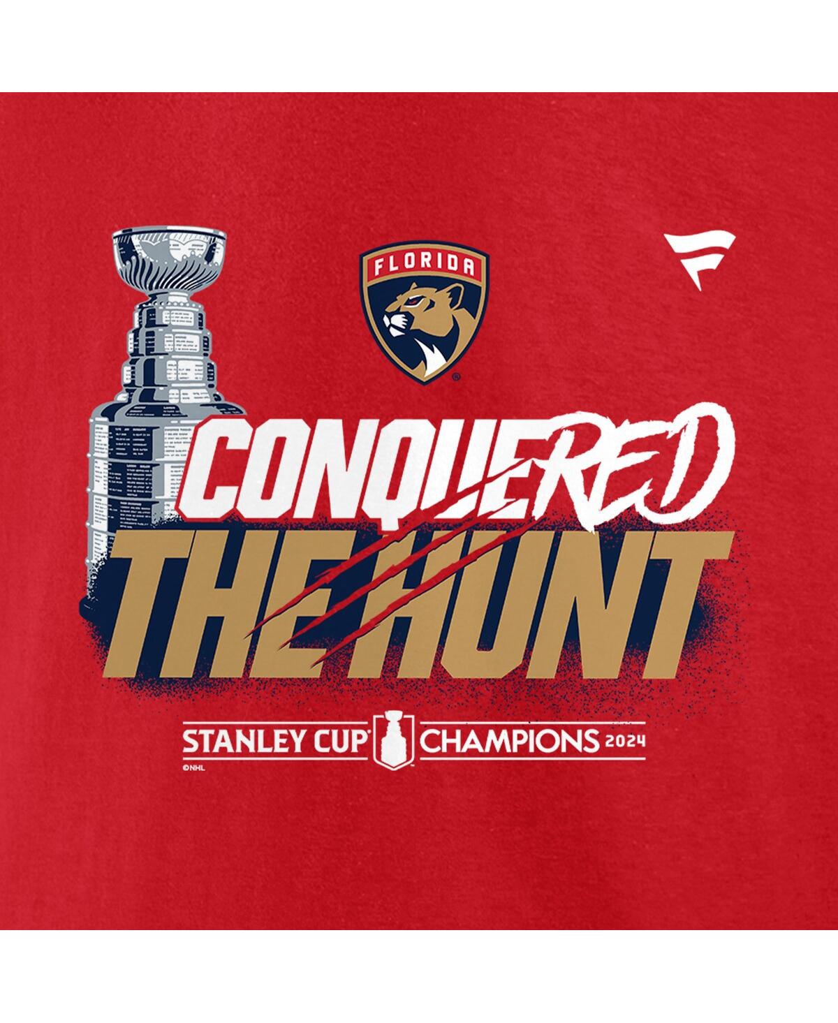 Fanatics Men'sFlorida Panthers 2024 Stanley Cup Champions Celebration T-Shirt - Red