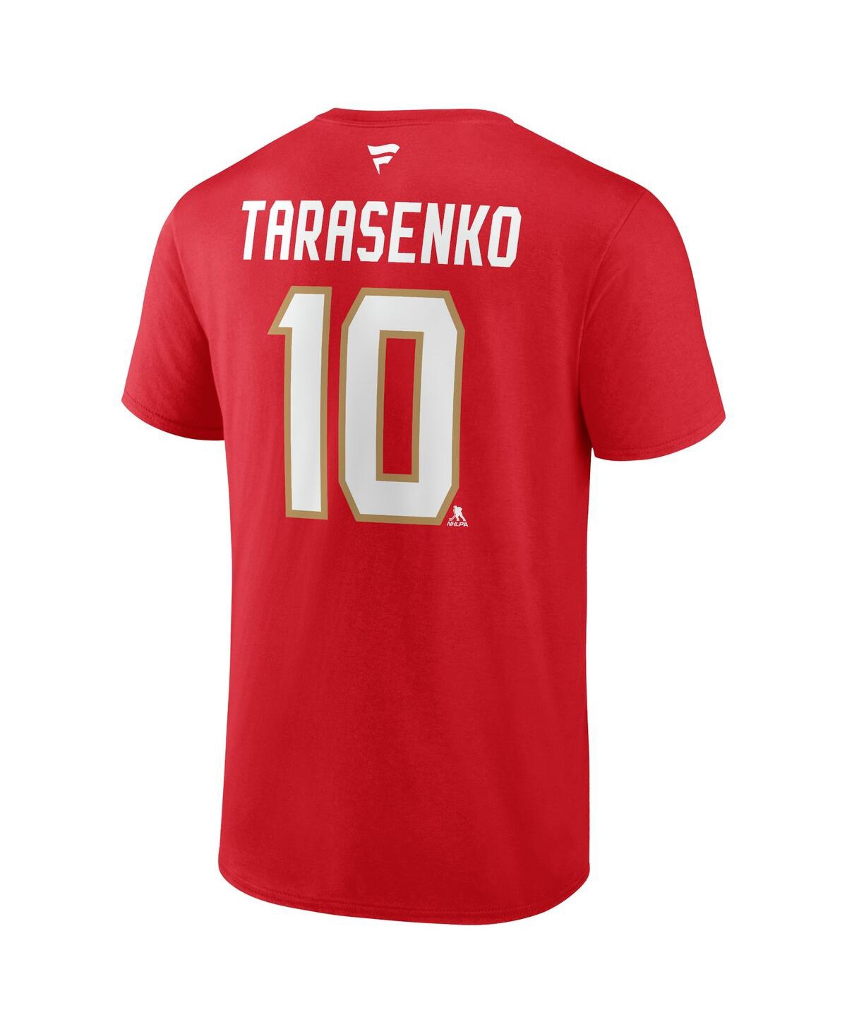 Fanatics Men's Vladimir TarasenkoFlorida Panthers 2024 Stanley Cup Champions Authentic Stack Name Number T-Shirt - Red