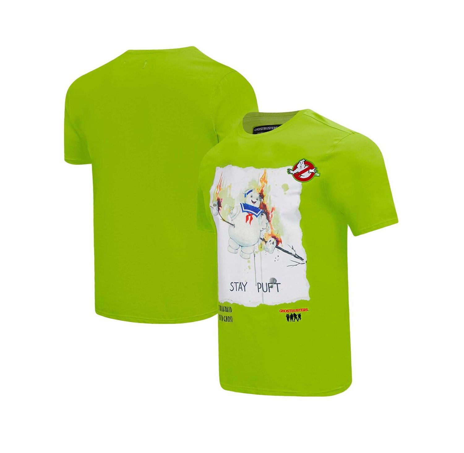 Men's and Women's Green Ghostbusters Marshmallow T-Shirt