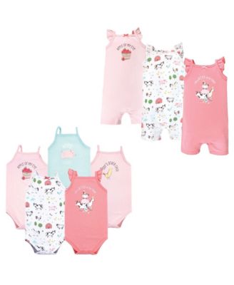 8Pc Bodysuits and Rompers