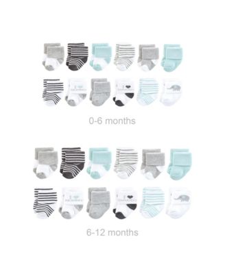 Grow with Me Fit Cotton Terry Socks for Growing Feet