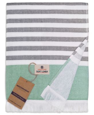 Peshtemal 100% Turkish Cotton 4-Pack Beach Towels, 35&amp;quot; x 60&amp;quot; 