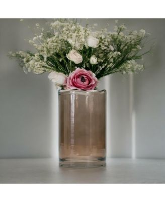 Wavy Glass Decorative Vase Elegant Home Accent