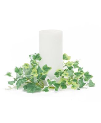 Mixed Ivy Candle Rings for Elegant Table Decor (Set of 6)