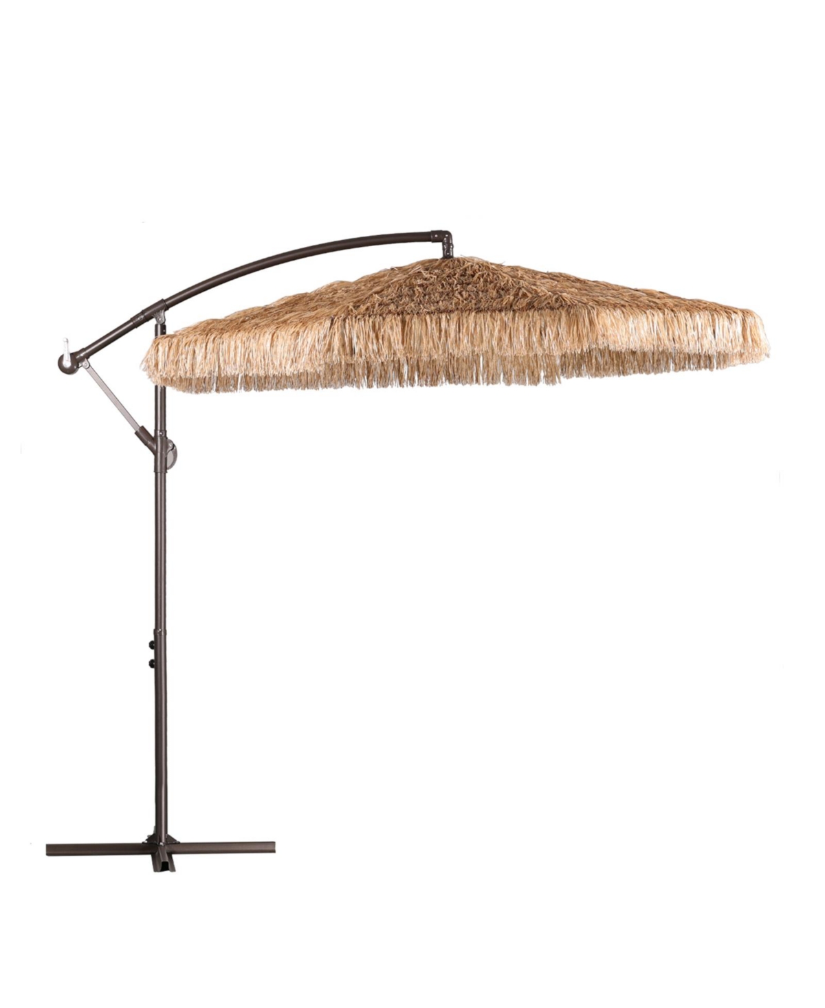 Aoodor Grand patio Ft Thatch Tiki Umbrella(No Base