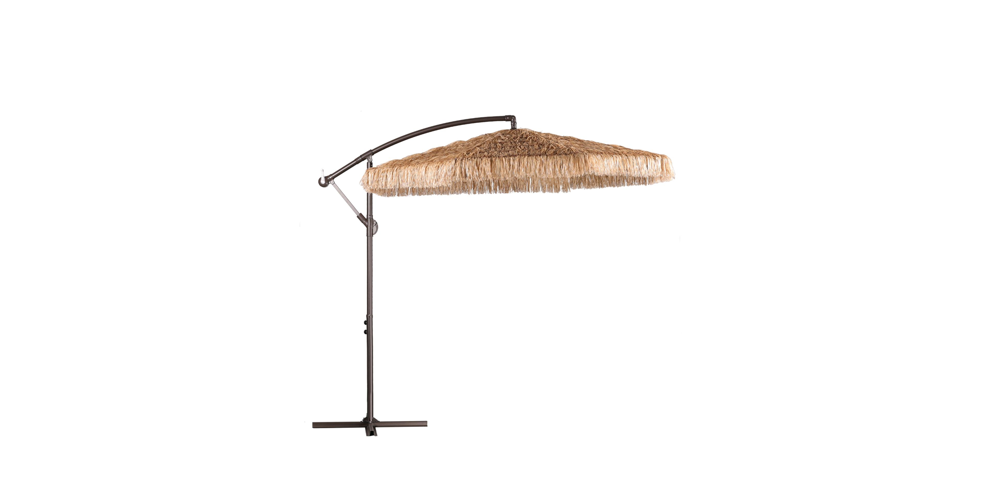 Aoodor Grand patio 9 Ft Thatch Tiki Umbrella(No Base)