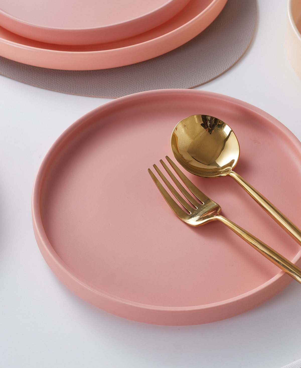 Stella Porcelain Salad Plates, Set of 6 - Terracotta