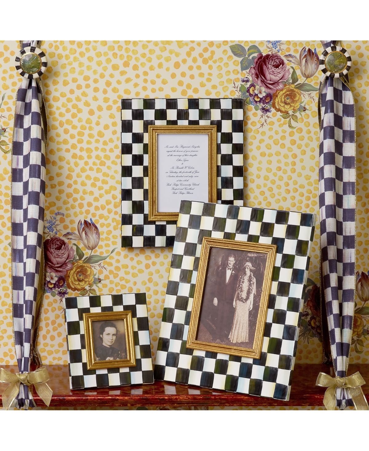 Mackenzie-childs Courtly Check 5" X 7" Picture Frame In No Color