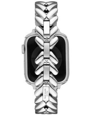 Silver-Tone Stainless Steel Band for Apple Watch 38mm-49mm