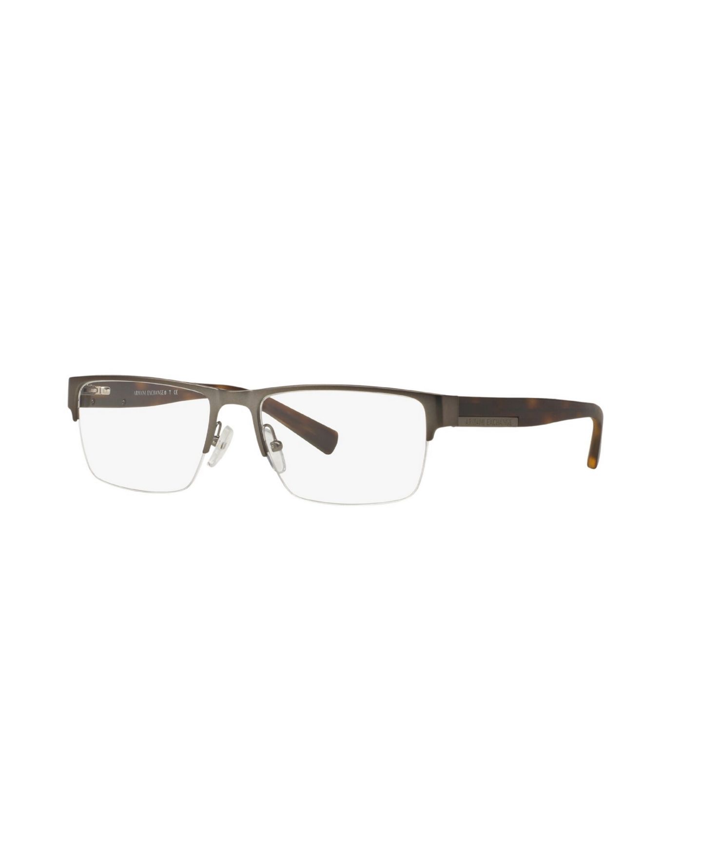 Мужские очки A|X Armani Exchange Man Rectangle Metal AX1018 Eyeglasses, цвет: Графитовый металлик — фото 1