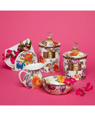 White Flower Market Small Canister