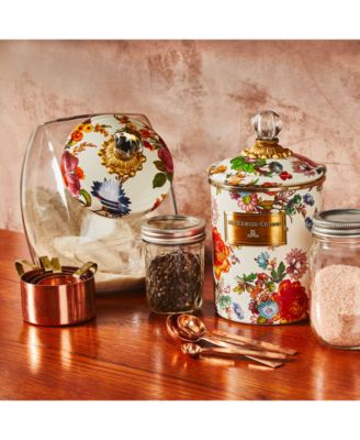 Flower Market Glass Cookie Jar