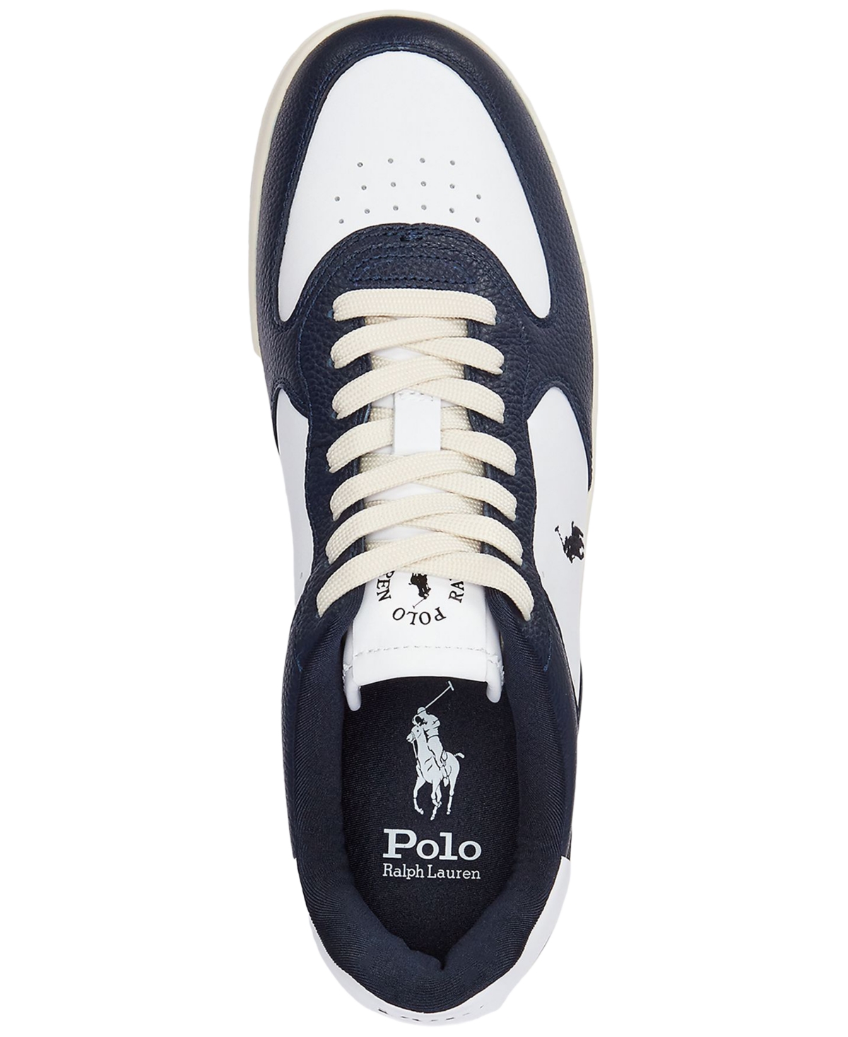 Polo Ralph Lauren Men's Masters Court Lace-Up Sneakers -WHITE