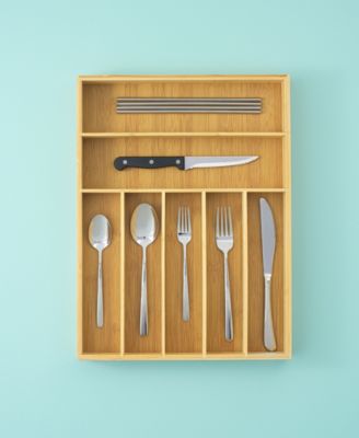 7 Compartment Bamboo Drawer Organizer