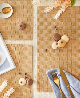 Basketweave Woven Placemat Set of 4